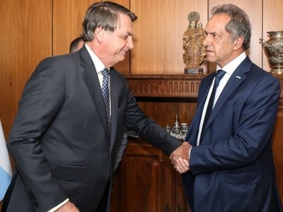 Daniel Scioli se reunió con el presidente de Brasil Jair Bolsonaro
