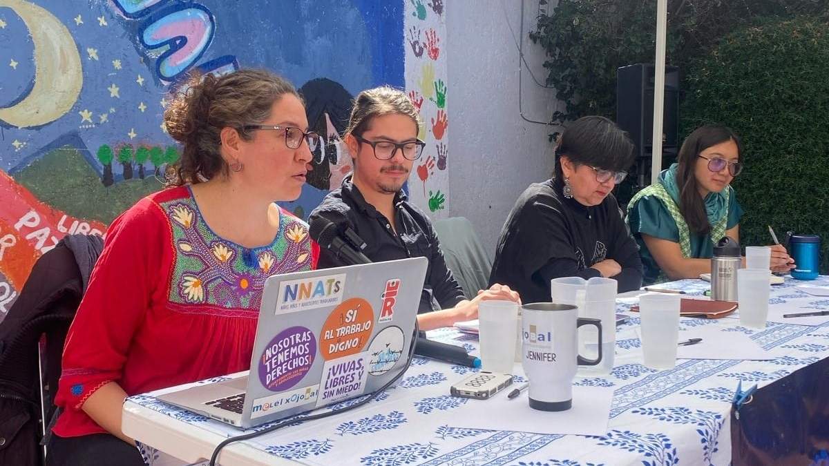 La presentación del informe “Niñeces frente a las violencias criminales en San Cristóbal de Las Casas, Chiapas”.