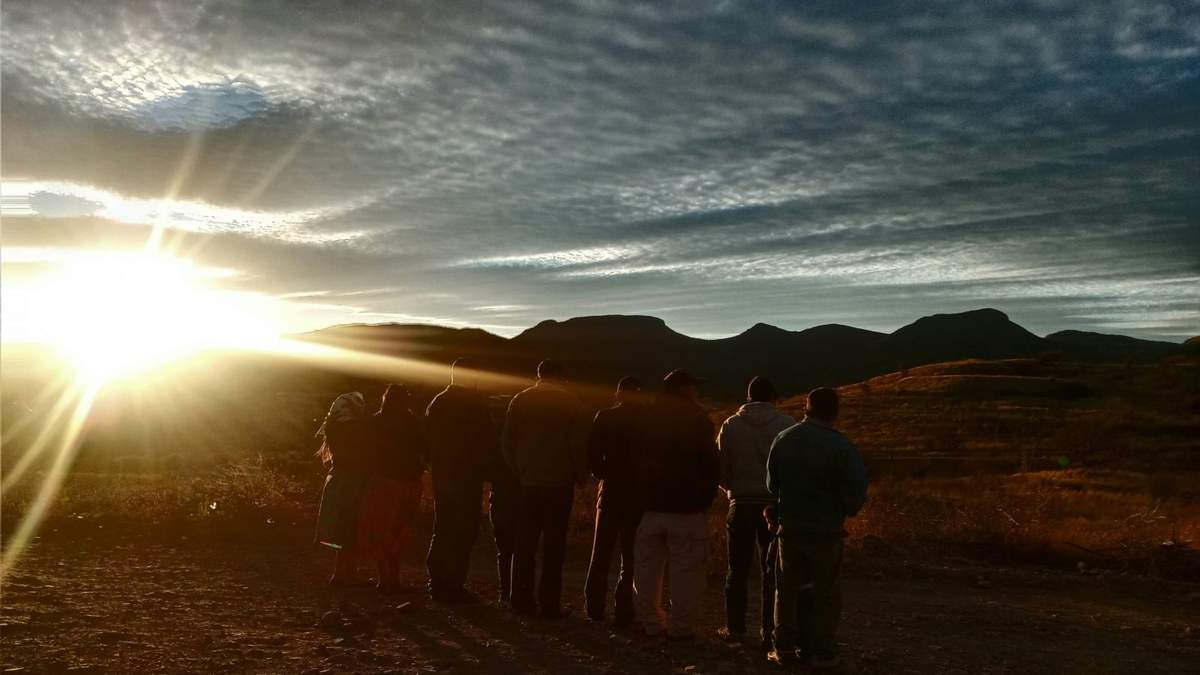 Parte de la comunidad de Coloradas de la Virgen, Chihuahua