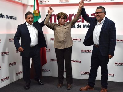 Delfina Gómez será precandidata única al Edomex; da encargos a Horacio Duarte e Higinio Martínez