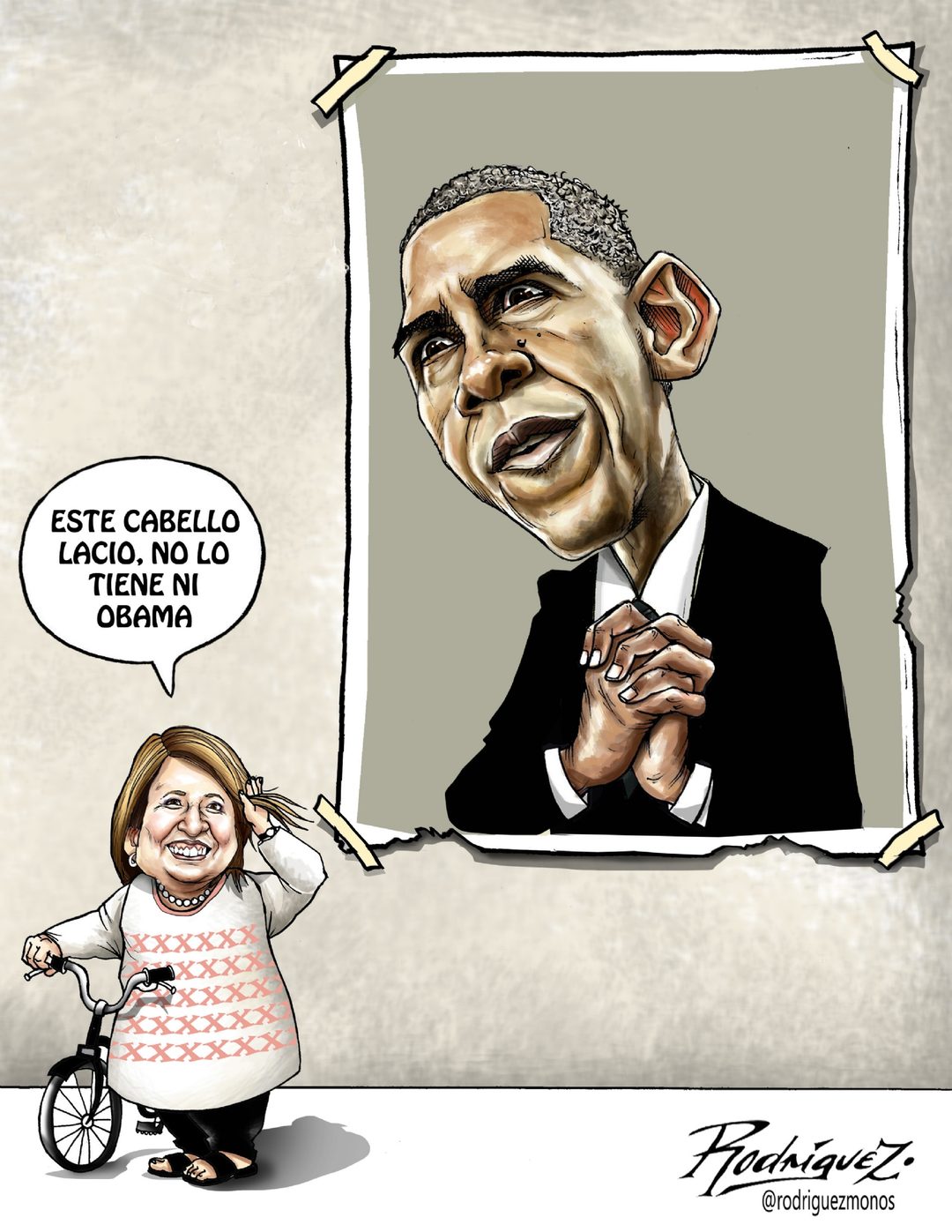 Cartón Un debate de pelos