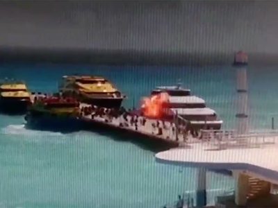 Explosión de ferry vinculado a Borge deja 24 lesionados en Playa del Carmen (Video)