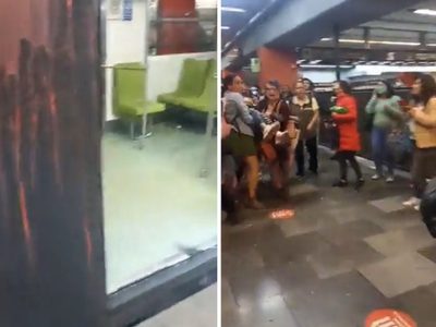 Corto circuito provoca incendio en un tren en la estación del Metro Velódromo