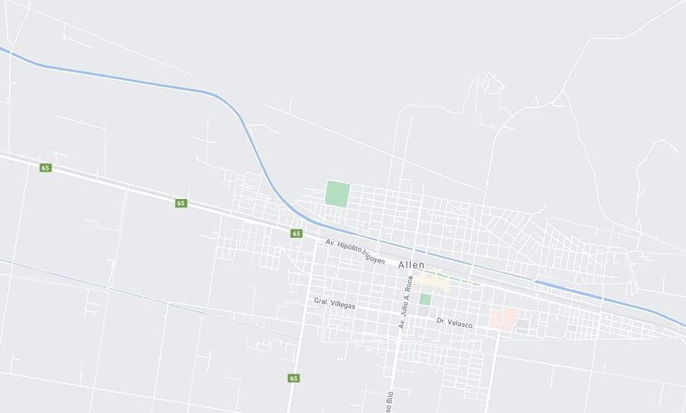 Ruta 65 -  Allen. Fuente: (Twitter)