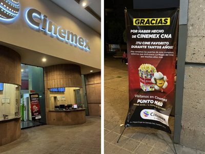 Gracias por haberlo hecho tu cine favorito; así le dijeron adiós al Cinemex CNA