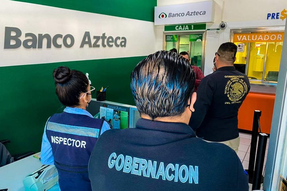 Una sucursal de Banco Azteca