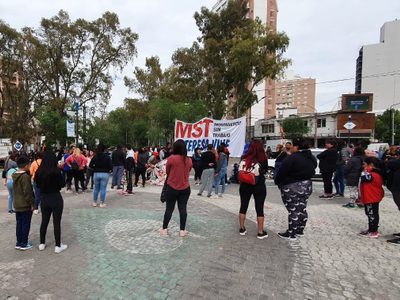 Unidad Piquetera se movilizó a la sede de Anses para reclamar por el Refuerzo Alimentario