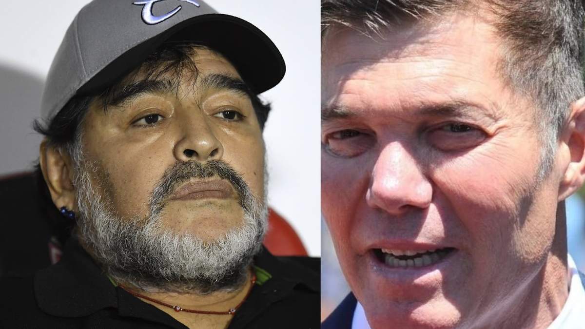 Diego Maradona y Fernando Burlando. Fuente: (Twitter)