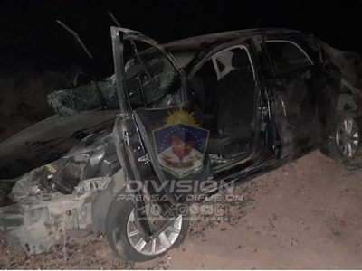 Volcó un auto con 5 ocupantes en la Autovía Norte y murió una mujer; ninguno iba con cinturón de seguridad