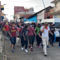 Sale de Tapachula nueva caravana migrante