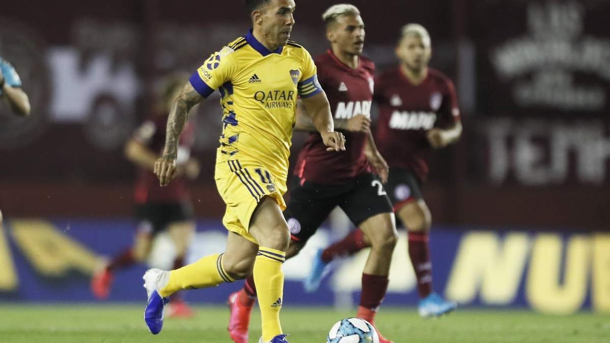 Tevez vs Lanús. Fuente: (Instagram)