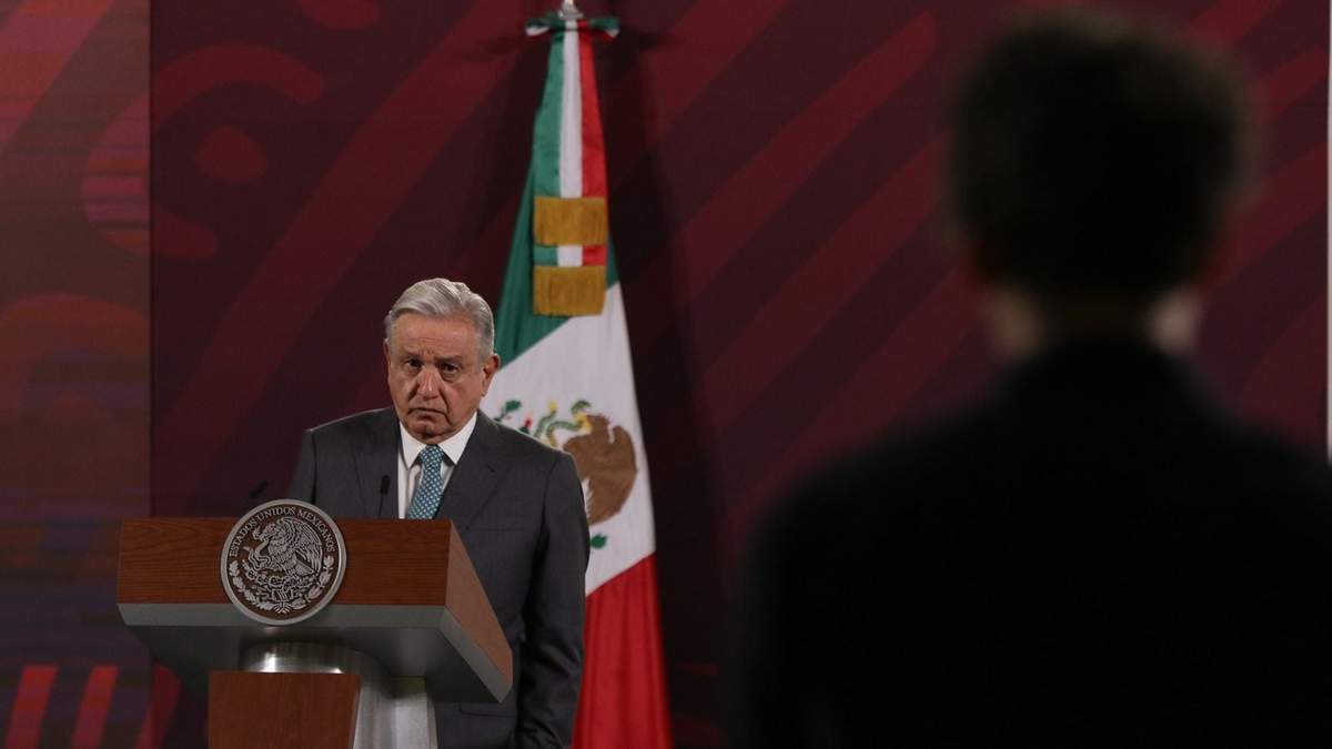El presidente López Obrador en su conferencia matutina