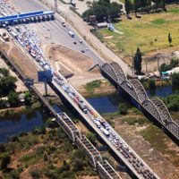 El Frente Darío Santillán cortó el puente carretero de Cipolletti Neuquén