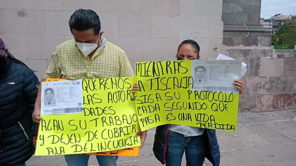Los padres del menor exigen a la FGJEM que encuentre a Saúl