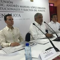 El proyecto del Tren Maya, el principal tema en la reunión de López Obrador y gobernadores del sur