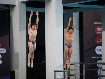 Por “confusión” de clavado, Osmar Olvera y Juan Manuel Celaya sacan cero en Super Final de Beijing