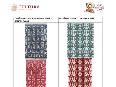 La Secretaría de Cultura contra Clarenhouse por “apropiacion cultural indebida” otomí