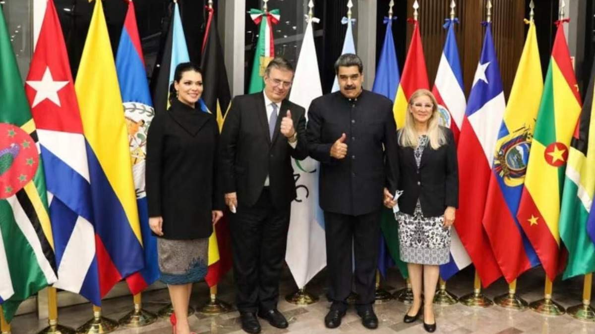 Marcelo Ebrard recibió al presidente venezolano, Marcelo Ebrard
