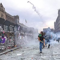 Una manifestación "atípicamente violenta"