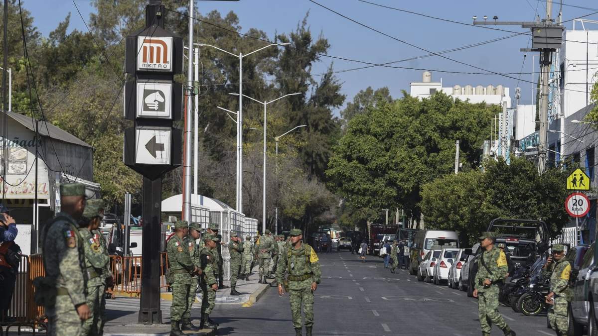 Soldados acuden al choque en la L3
