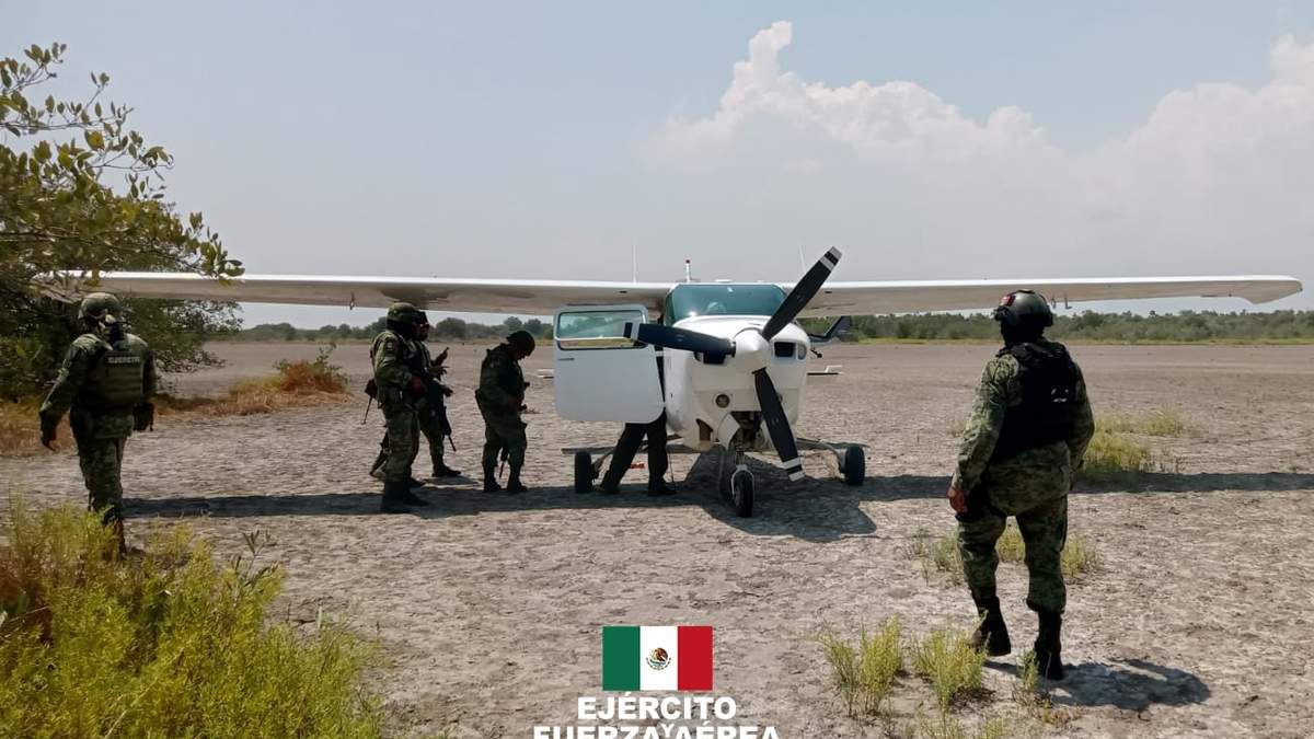 La aeronave con droga
