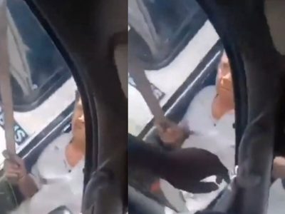 Pelea entre choferes termina en ataque con machete en carretera VIDEO