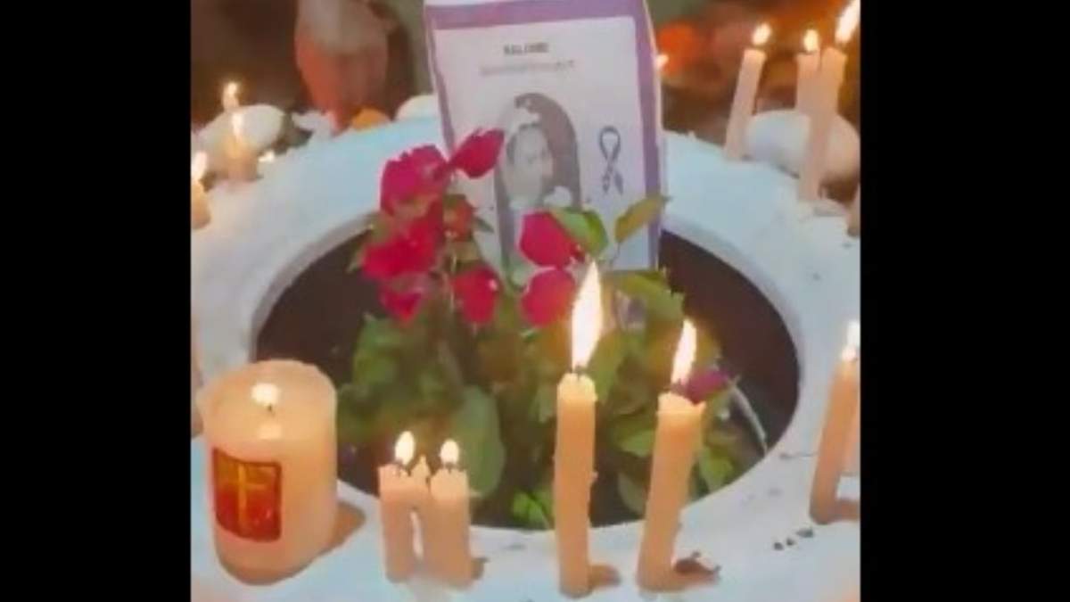Los vecinos hicieron una velada tras la muerte de la menor