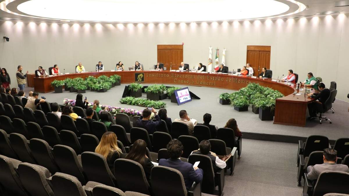 Sesión del Consejo General del Instituto Electoral del Estado de México (IEEM)