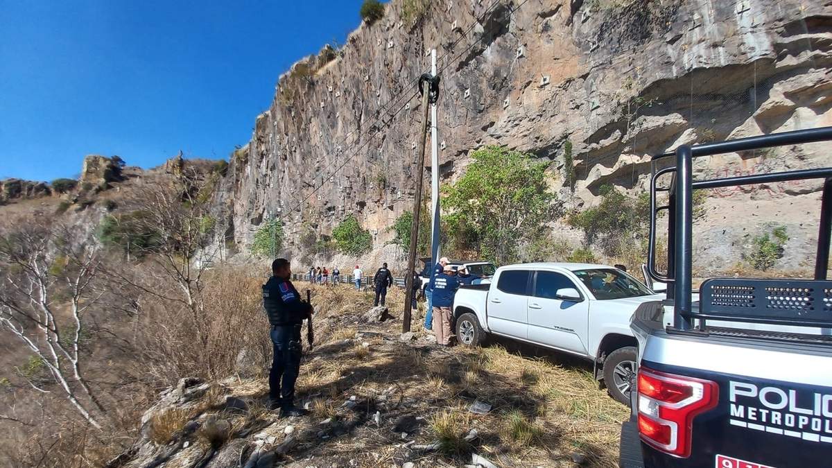 El sitio donde se localizaron los restos de tres personas