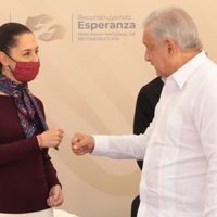 AMLO: Sheinbaum me aligera el trabajo y ayuda a "empujar el elefante"