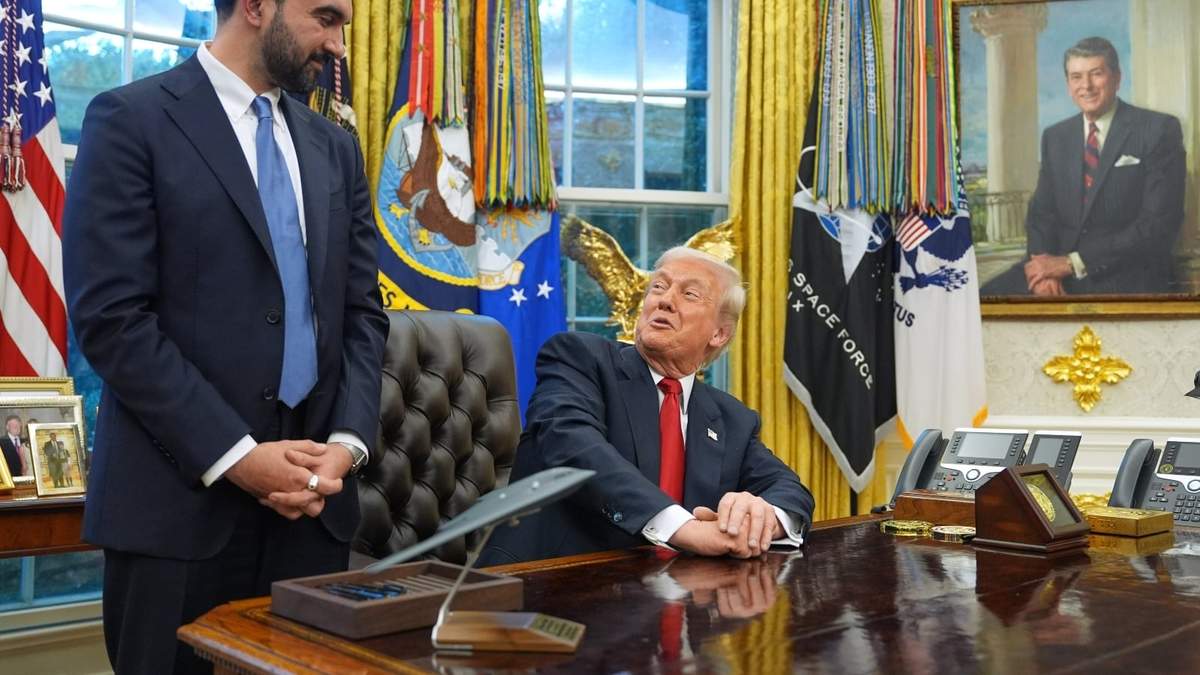 El presidente Donald Trump y el alcalde electo de la Ciudad de Nueva York, Zohran Mamdani, tras su reunión en el Despacho Oval de la Casa Blanca