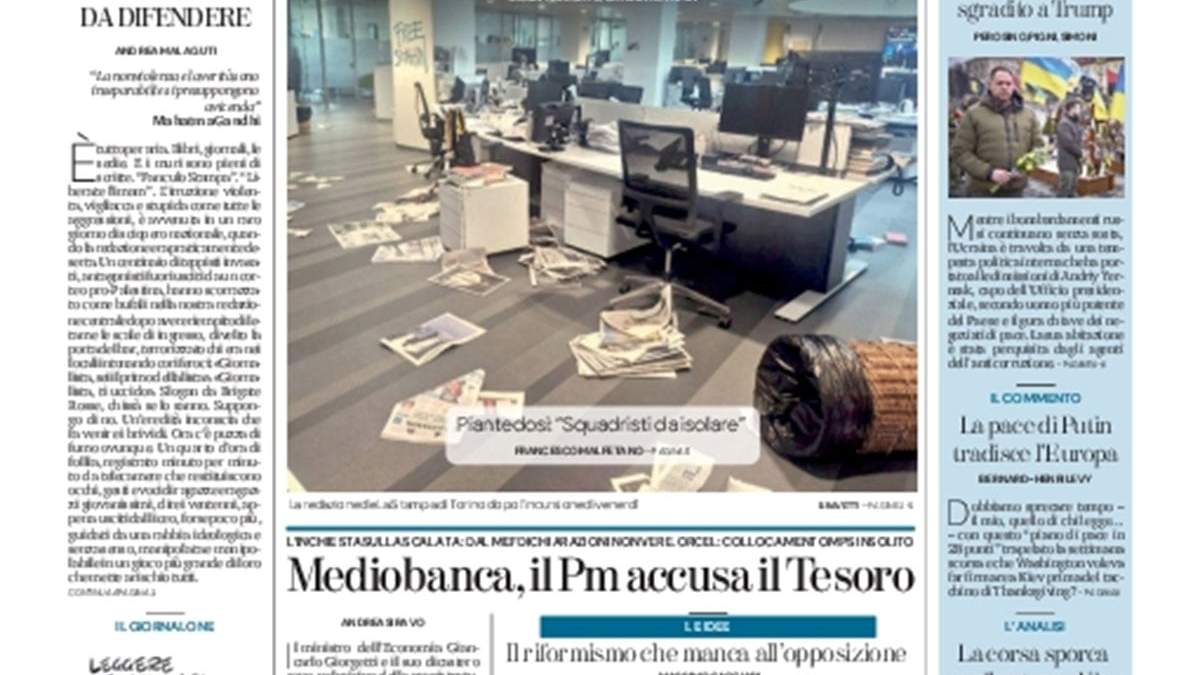 Portada de La Stampa
