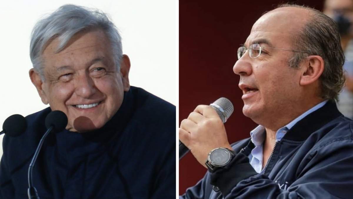 AMLO y Felipe Calderón