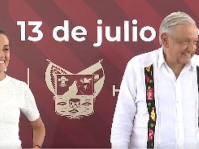AMLO y Sheinbaum supervisan obras y programas sociales en Hidalgo y Puebla (Video)