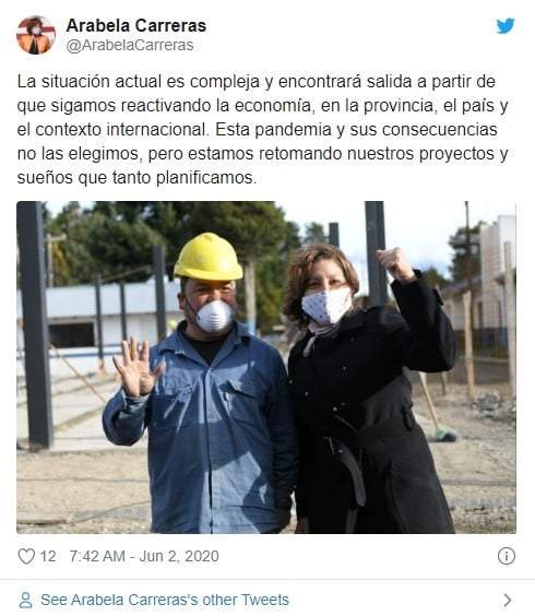 Tuit de Arabela Carreras
