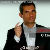 INE rechaza queja contra spot del PRI en el que pregunta a AMLO si es ingenuo o cínico (Video)