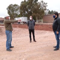 El gobernador Gutiérrez recorrió obras de la ex U9 junto a Mariano Gaido