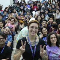 Dana Terrace y Fraser MacLean, leyendas de la animación, en el festival Pixelatl