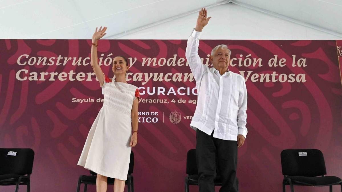 Claudia Sheinbaum Pardo y AMLO
