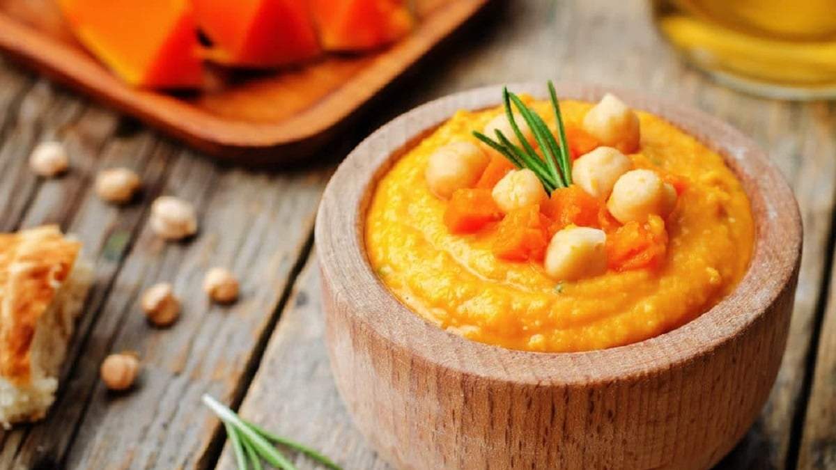 Polenta cremosa de calabaza. Fuente: (X)
