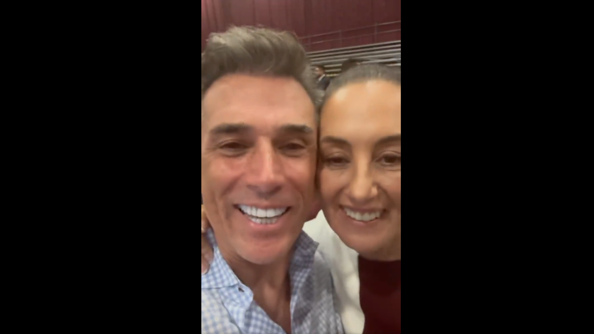 El actor y la virtual presidenta electa