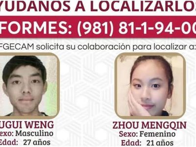 Desaparecen turistas chinos en Campeche; se dirigían a Quintana Roo