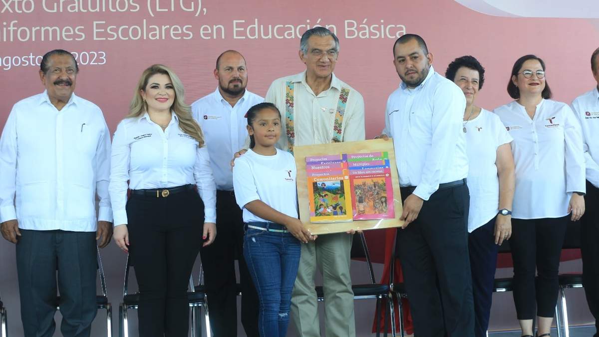Tamaulipas participa con el presidente López Obrador en ceremonia del nuevo ciclo escolar