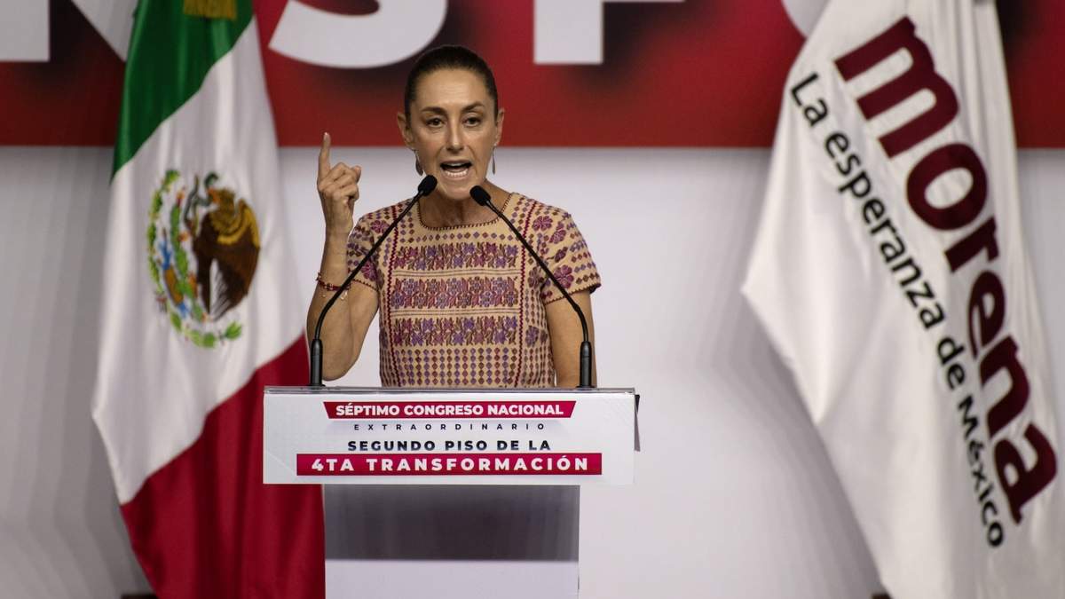 Claudia Sheinbaum en el Congreso de Morena
