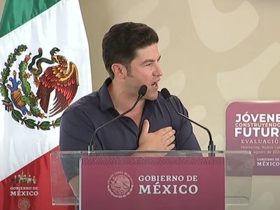 Samuel García también recibe abucheos durante evento con AMLO y Claudia Sheinbaum (Video)