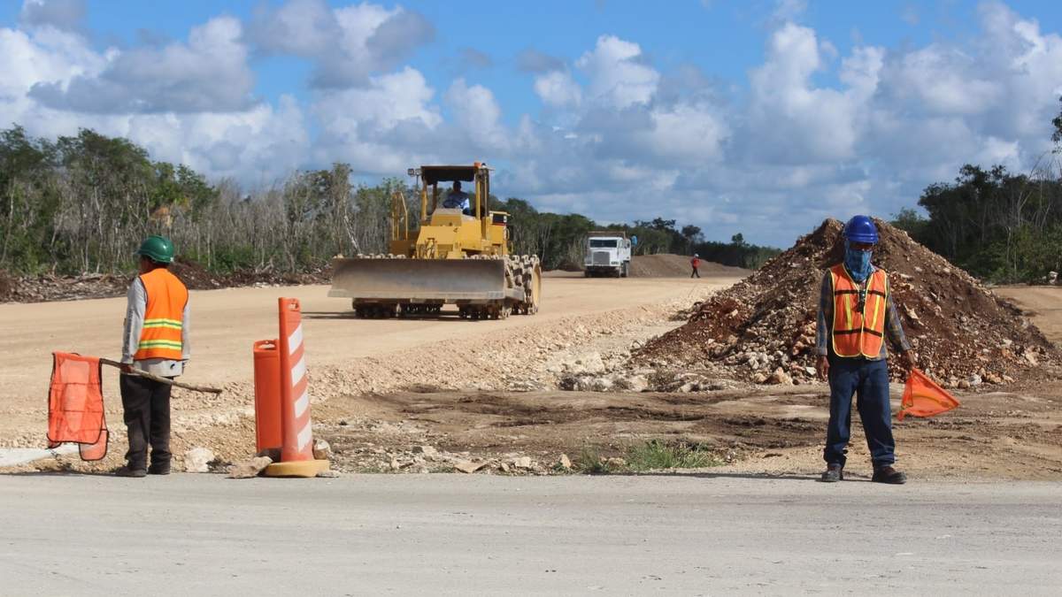 Obras en el Tramo 5 del Tren Maya