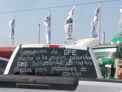 Productores de carbón rechazan licitación "turbia" de la CFE