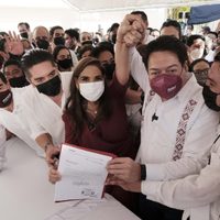 María Elena Lezama registró su candidatura en alianza para la gubernatura de Quintana Roo