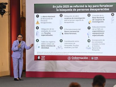Rosa Icela: Gobierno está abierto a colaborar con Alto Comisionado de la ONU sobre desaparecidos