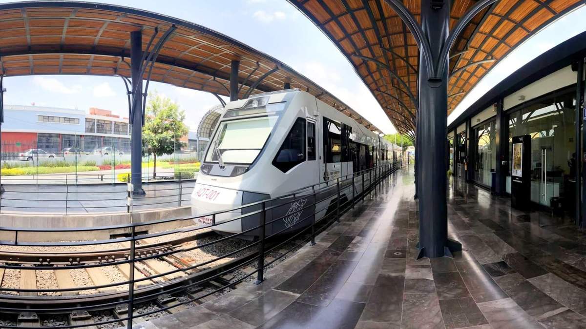 El tren turístico Puebla-Cholula